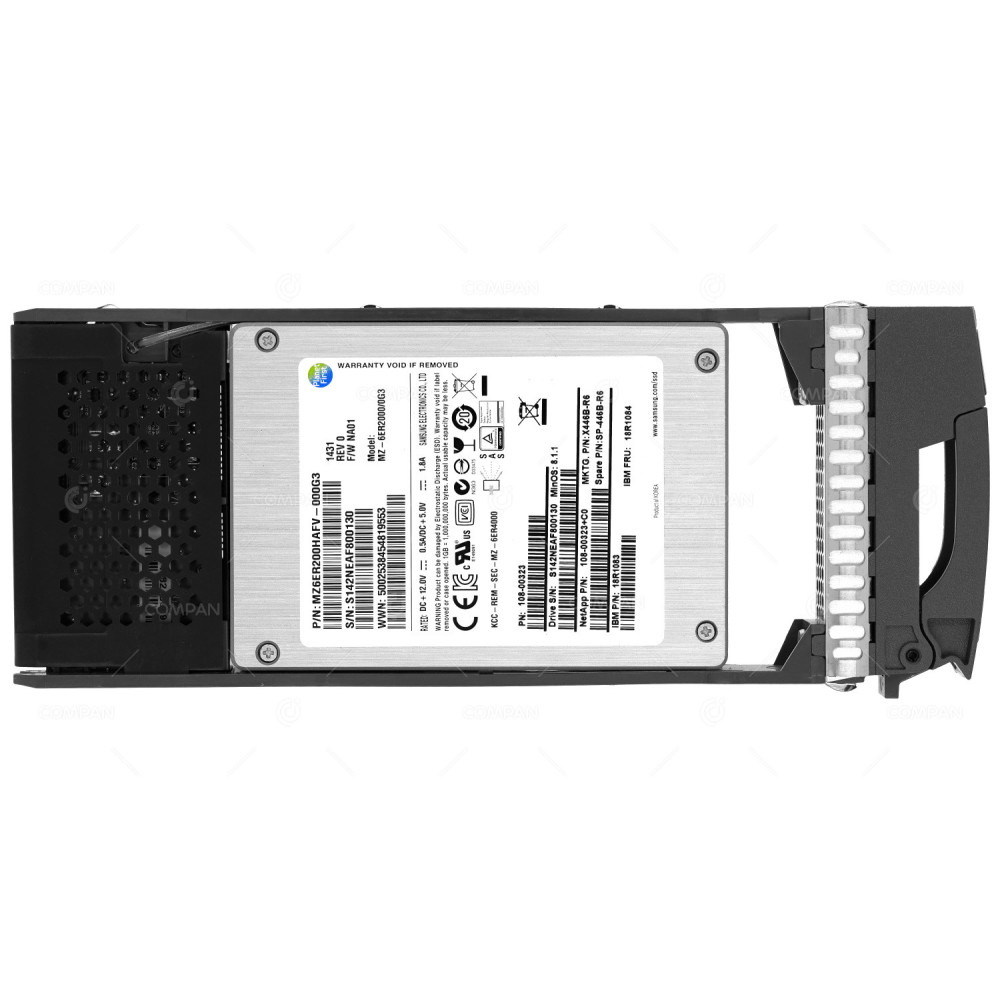 X446B-R6 NETAPP SSD 200GB SAS 6G 2.5" SFF HOT-SWAP FOR NETAPP FAS2240-2